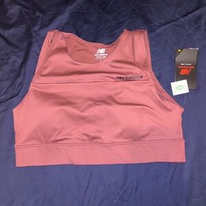 New balance high neck crop top/sports bra
